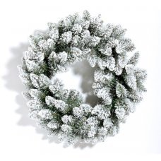 Χριστουγεννιάτικο Διακοσμητικό Στεφάνι, Χιονισμένο (60cm)